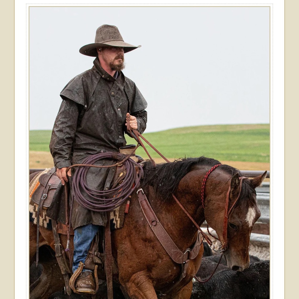 Outback Trading Company Waxed Oilskin Bush Trader Large Ranchwear Duster preown